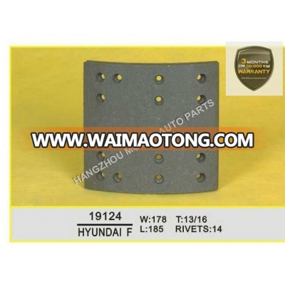 Premium Quality Brake Lining for Japanese Truck (19124)