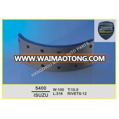 Premium Quality Brake Lining for Japanese Truck (5400)