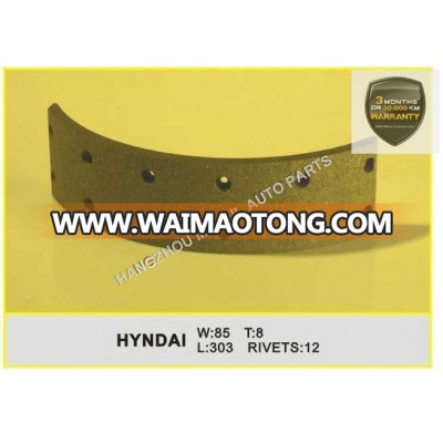 Premium Quality Brake Lining for Japanese Truck (HYNDAI-85)